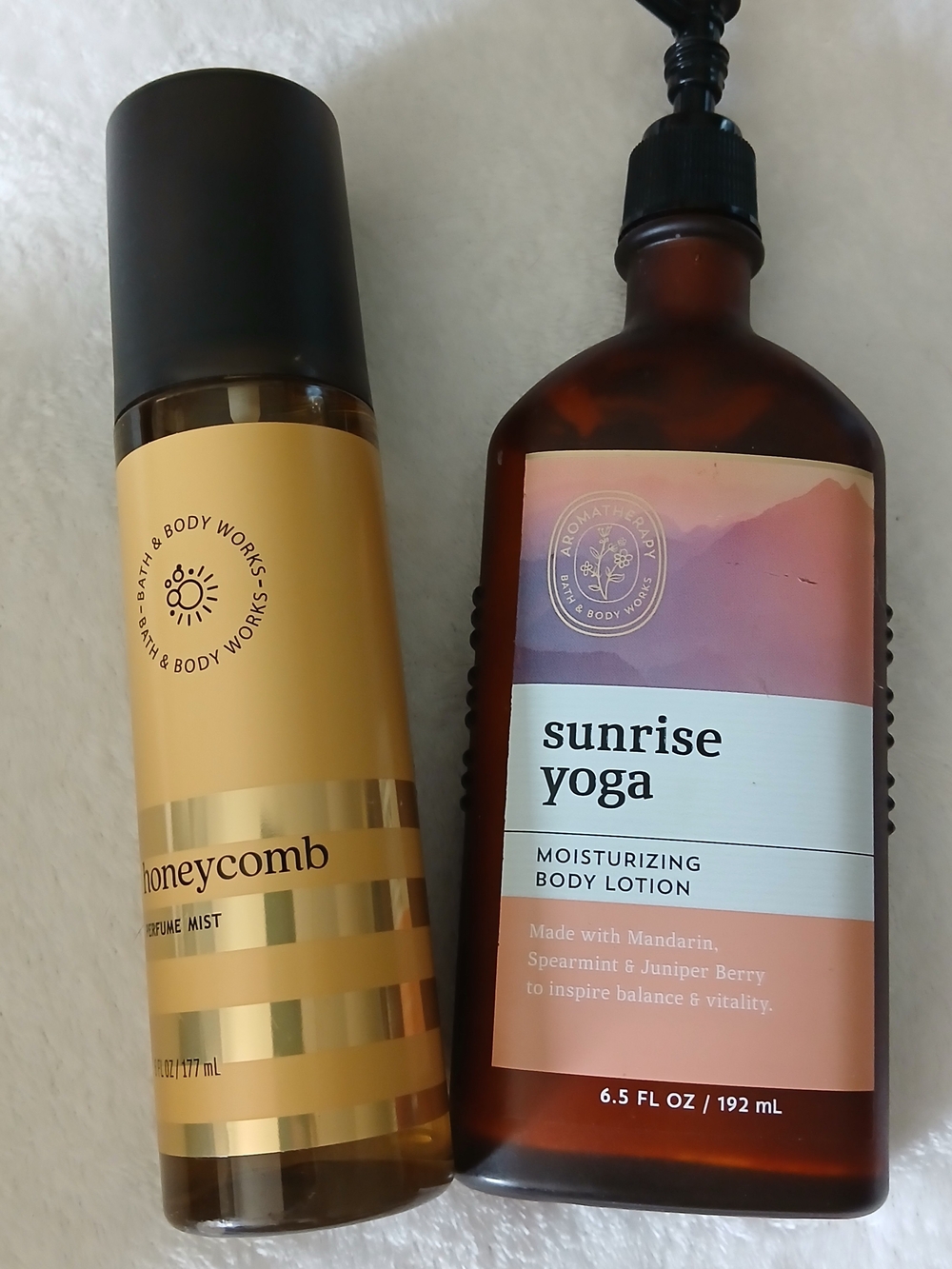 Bath & Body Works - *EMPTY* Honeycomb Mist & Sunrise Yoga Moisturizing Lotion